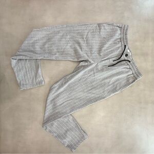 Topman Gray skinny cropped pinstripe pants